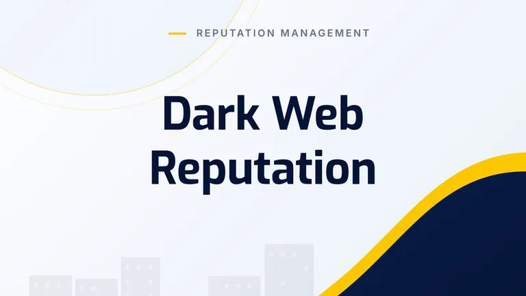 Dark Web Reputation