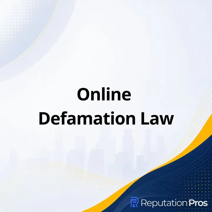 Online Defamation Law