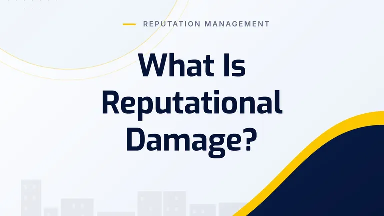 What Is Reputational Damage?