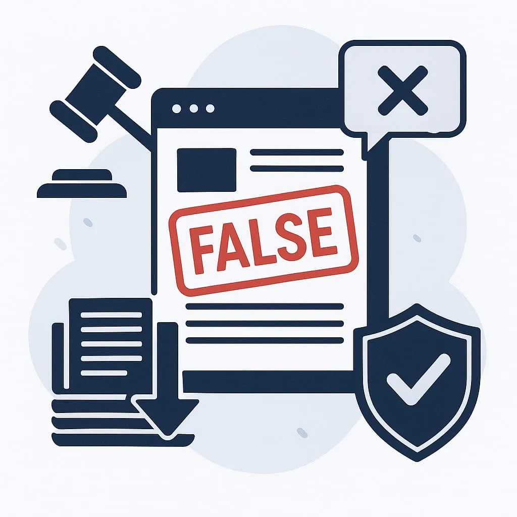 Bad Blog & Fake News Content Removal