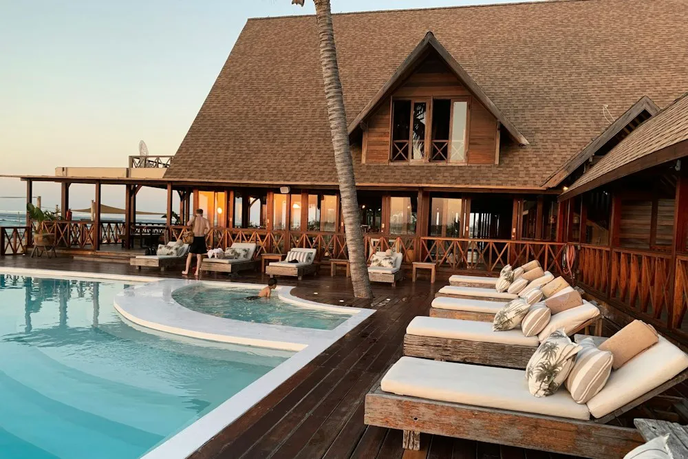 Resort pool and lounge