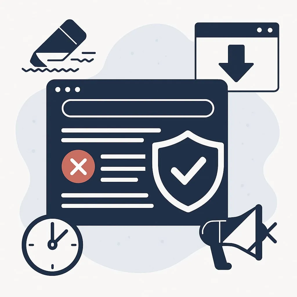 Suppress Negative Content and Removal Link service